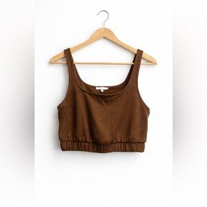 Iris Brown Crop Top